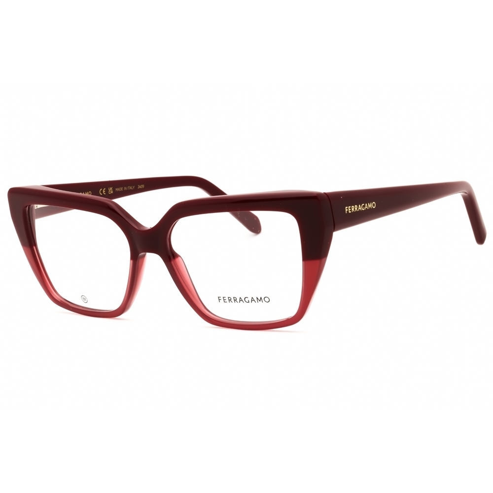 Salvatore Ferragamo SF2971 Eyeglasses Burgundy Acetate Cat-Eye